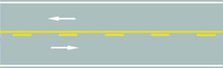 ：路中心黄色虚实线是何含义？之图片